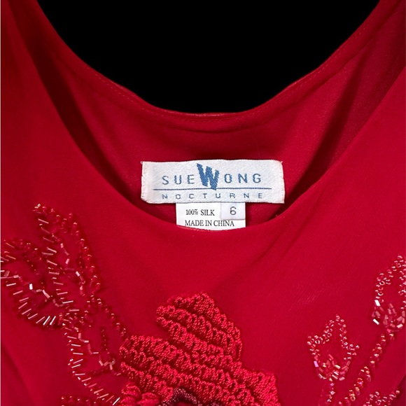 Sue Wong Red Dress - Picture 6 of 9